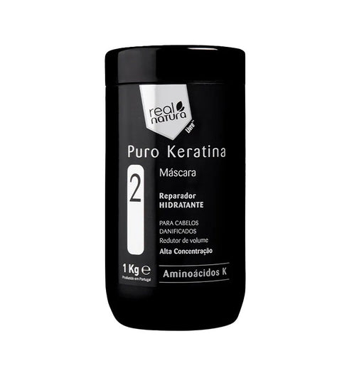 Mascara Capilar sem Sal Puro Queratina - Máscara Sem Sal Puro Queratina 1kg - Real Natura - 1