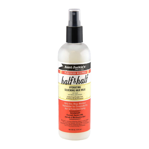 Leave in Refrescante - Receitas de Linhaça Meio a Meio Leite Sedoso Hidratante 355 ml - Aunt Jackie's - 1