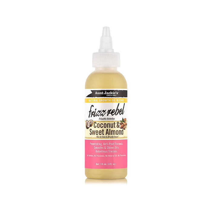 Aceite Antiencrespamiento - Frizz Rebel Coconut &amp; Sweet Almond Oil 118 ml - Aunt Jackie's - 1