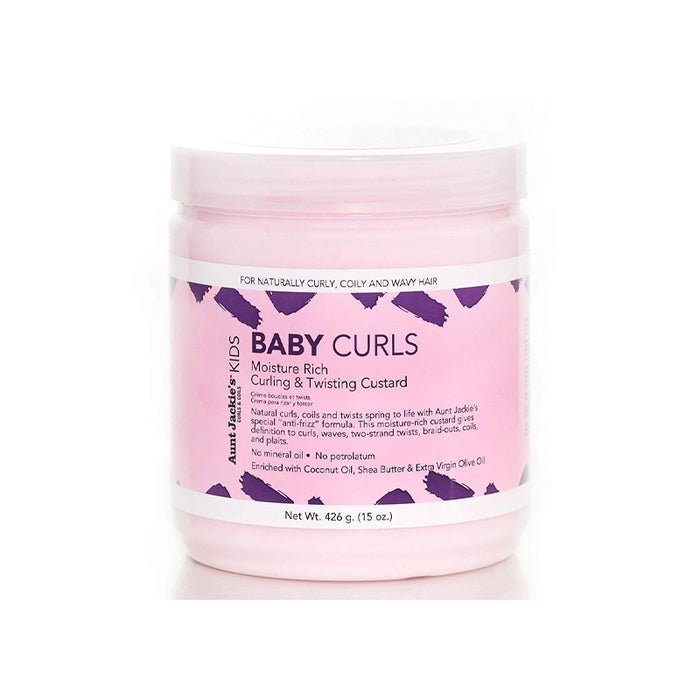 Creme para pentear para crianças - Baby Curls Moisture Rich Curling &amp; Twisting Custard 426 G - Aunt Jackie's - 1