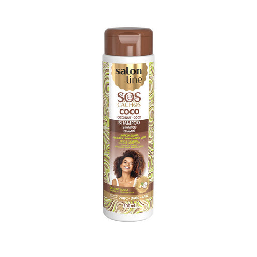 Shampoo SOS Cachos - Óleo de Coco 300ml - Salon Line - 1