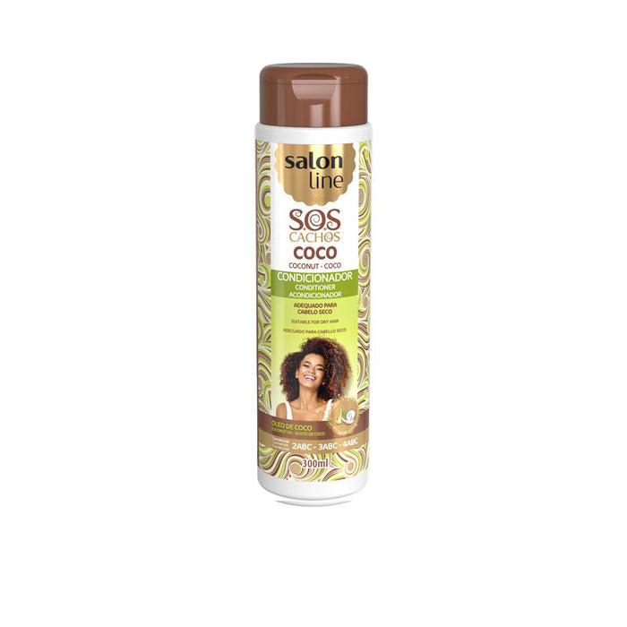 Condicionador SOS Cachos - Óleo de Coco 300ml - Salon Line - 1