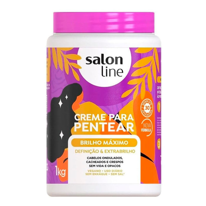 SOS Cachos Creme Modelador Brilho Intenso - 1kg - Salon Line - 1