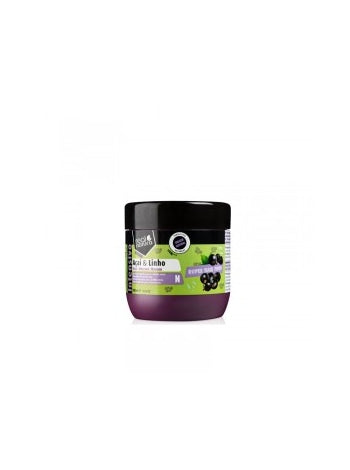 Máscara Capilar com Açai e Linho - Super Hair Food Açaí E Linho 500 ml - Real Natura - 1