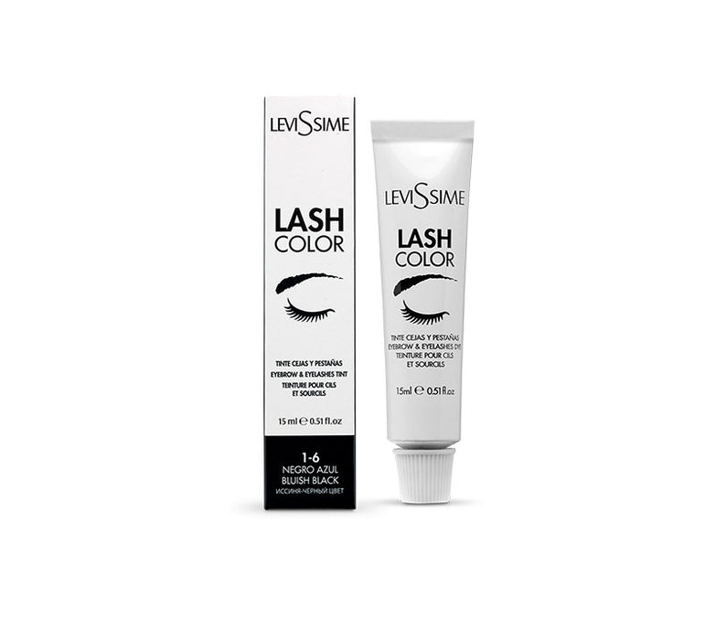 Lash Color Tinta Sobrancelha e Cílios 1-6 Preto Azul 15ml - Levissime - 1