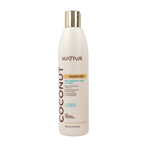 Shampoo de Coco Reconstrução & Brilho 355ml - Kativa - 1