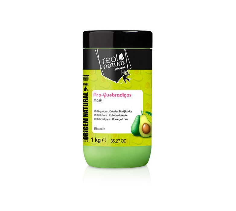 Máscara Sem Sal Pro-quebradiços Abacate 1kg - Real Natura - 1