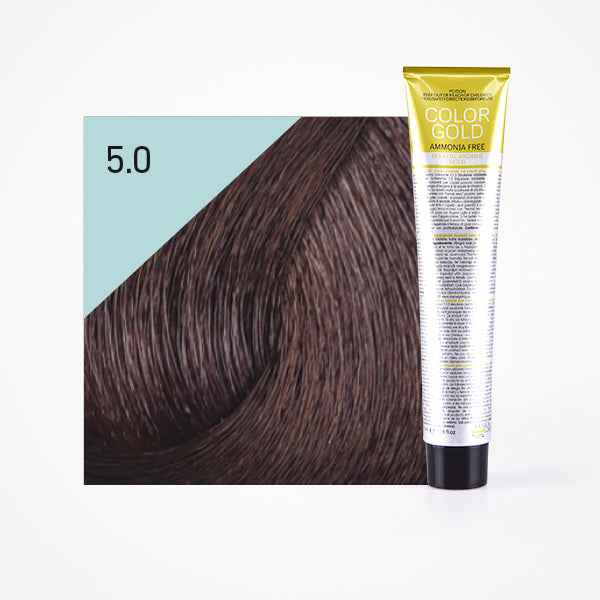 Colorante Dourado sem amônia 100ml - Design Look : 5.0 Castaño Claro - 1