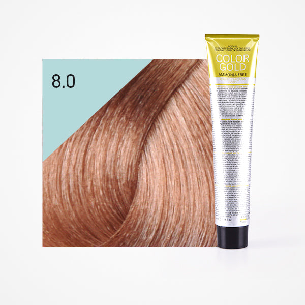 Colorante Dourado sem amônia 100ml - Design Look : 8.0 Rubio Claro - 1