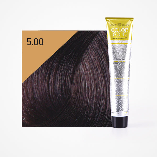 Colorante Dourado sem amônia 100ml - Design Look : 5.00 Castaño Claro Intenso - 1