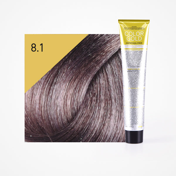 Colorante Dourado sem amônia 100ml - Design Look : 8.1 Rubio Claro Ceniza - 1