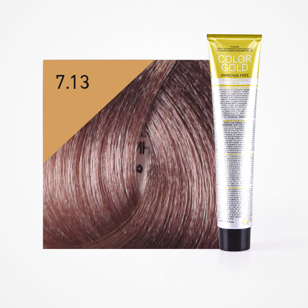 Colorante Dourado sem amônia 100ml - Design Look : 7.13 Rubio Beige - 1