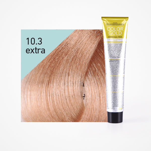 Colorante Dourado sem amônia 100ml - Design Look : 10.3 Extra Rubio Platino Dorado - 1