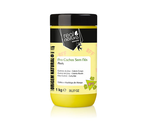 Máscara Sem Sal Bff Pro-cachos Sem Nós 1000gr - Real Natura - 1