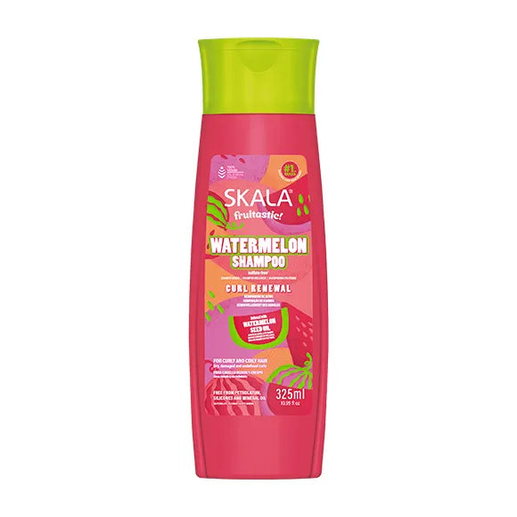 Shampoo Fruitastic Watermelon - Renovação de Cachos - 325 ml - Skala | Hidratação e Vitalidade para Cabelos Cacheados - Skala - 1
