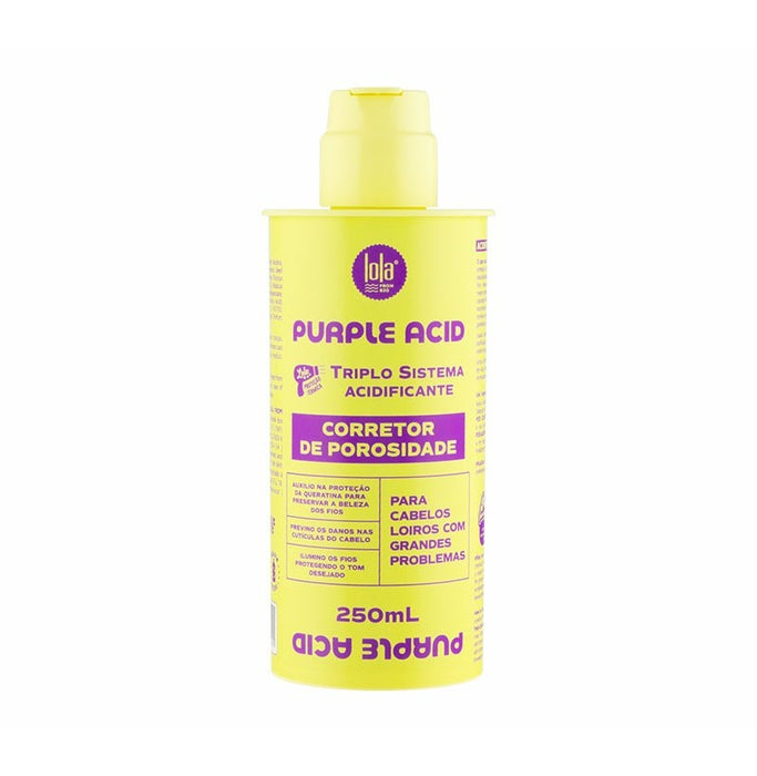 Corretor de Porosidade Purple Acid - 250 ml - Lola Cosmetics | Equilibra, Sela e Restaura o Cabelo Poroso - Lola Cosmetics - 1