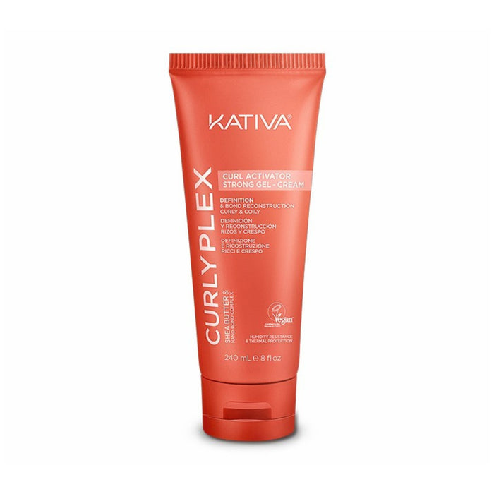 Kativa Curly Plex Ativador de Cachos Strong Gel Cream 240 ml - Kativa - 1