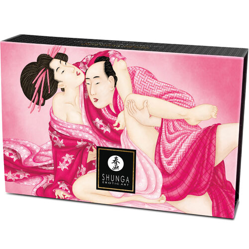 Kit de Pó de Massagem Comestível Sabor Framboesa - Shunga - 2