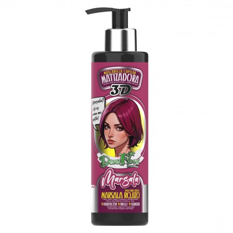 Máscara Matizadora de Cor – 300 ml – Dona Flora | Tons Vibrantes e Cuidado Capilar - Dona Flora : Marsala - 1