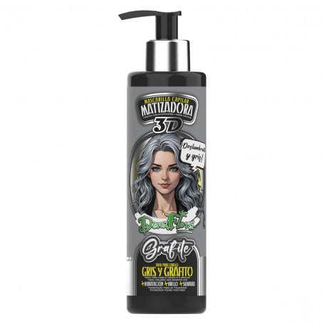 Máscara Matizadora de Cor – 300 ml – Dona Flora | Tons Vibrantes e Cuidado Capilar - Dona Flora : Grafite - 1