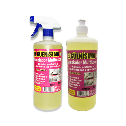 Limpeza Multiuso em Spray 1000ml + Recarga - El Guenisimo - 1