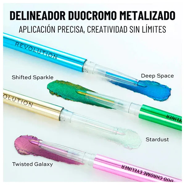 Delineador de ojos Metálico Duocromo - Make Up Revolution - 1