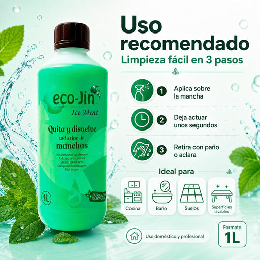 Limpador Multiuso Concentrado Ice Mint - 1 litro - Eco-jin - 2