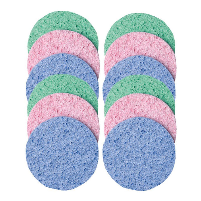 Esponja removedora de maquiagem de celulose X12 90 mm - Eurostil - 1