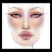 Pack Face Chart Artist + Modelos PRO para Maquiagem - Facechart - 3