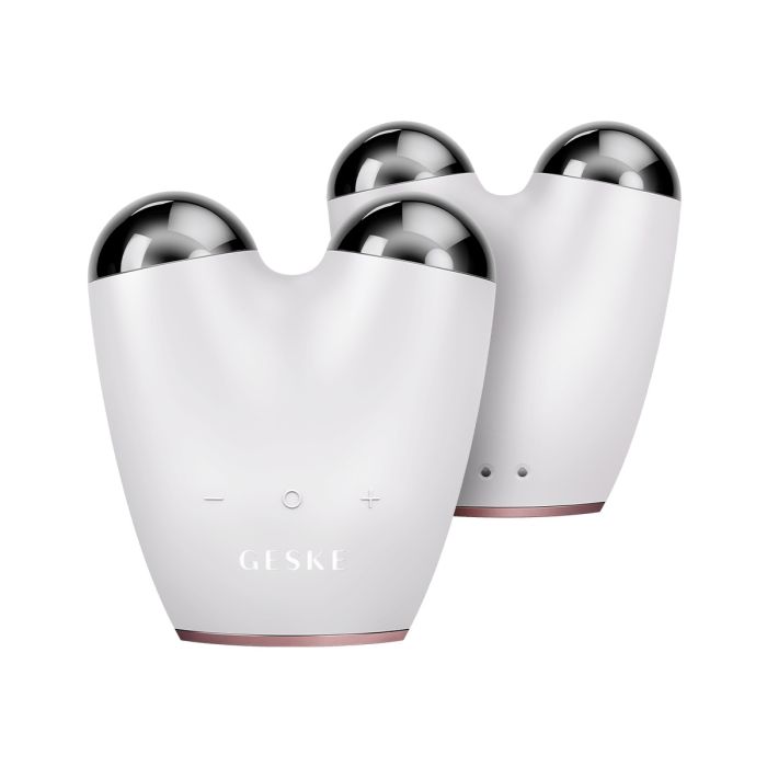 Levantador de Rosto de Microcorrente 6 em 1 Massageador Facial - Geske : White Rose Gold - 1