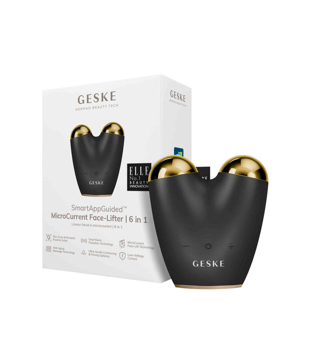 Levantador de Rosto de Microcorrente 6 em 1 Massageador Facial - Geske : Black Gold - 1