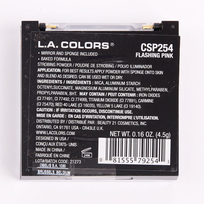 Iluminador em Pó Strobing - L.A. Colors : Flashing Pink - 2