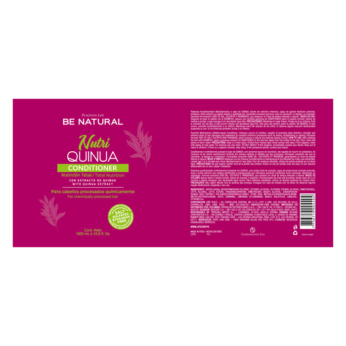 Condicionador Nutri Quinoa - Be Natural : 1L - 2