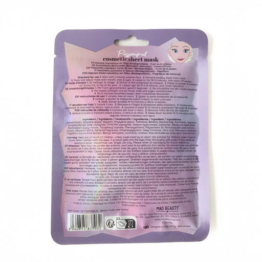Máscara de tecido cosmético Frozen da Elsa - Mad Beauty - 2