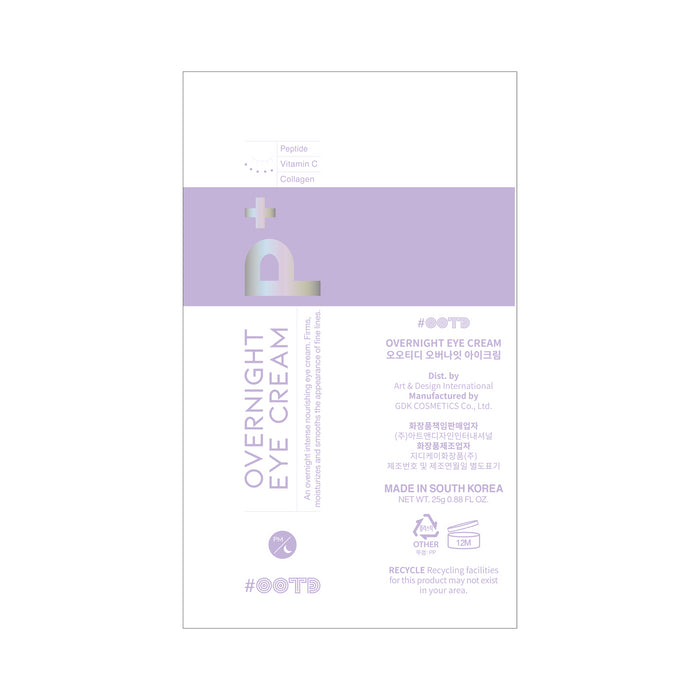 Creme noturno para os olhos Overnight - Ootd - 2