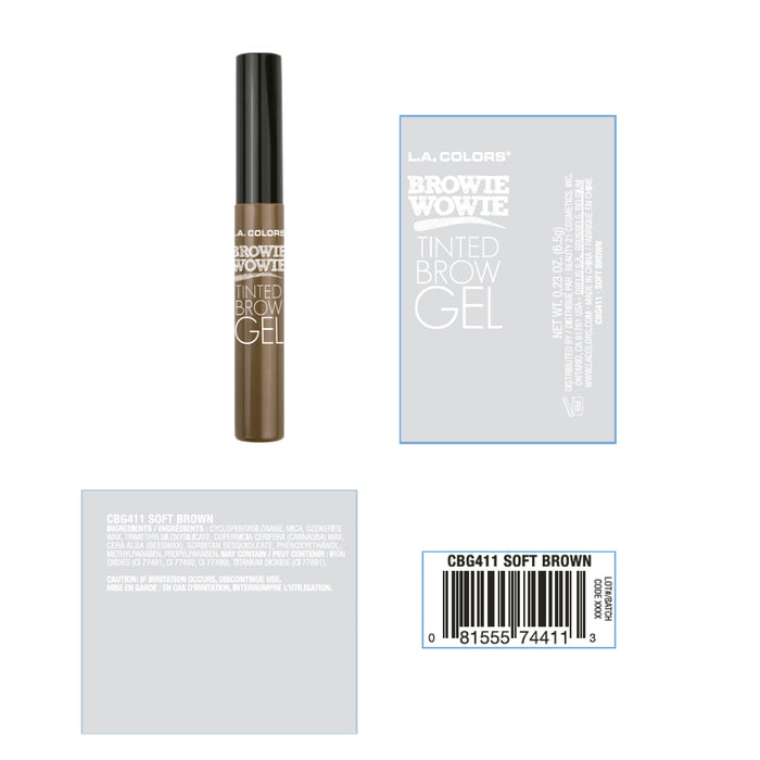 Gel Fixador para Sobrancelhas Browie Wowie - L.A. Colors : Soft Brown - 2