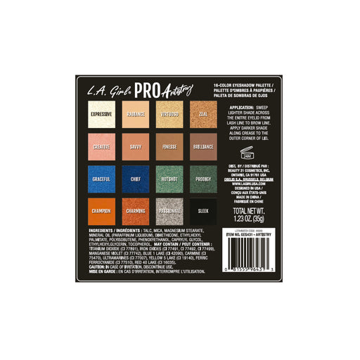 Paleta de Sombras - Paleta de Sombras Pro - L.A. Girl - 2