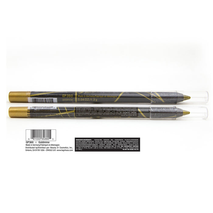 Lápis Delineador Gel Glide - L.A. Girl : Goldmine - 2