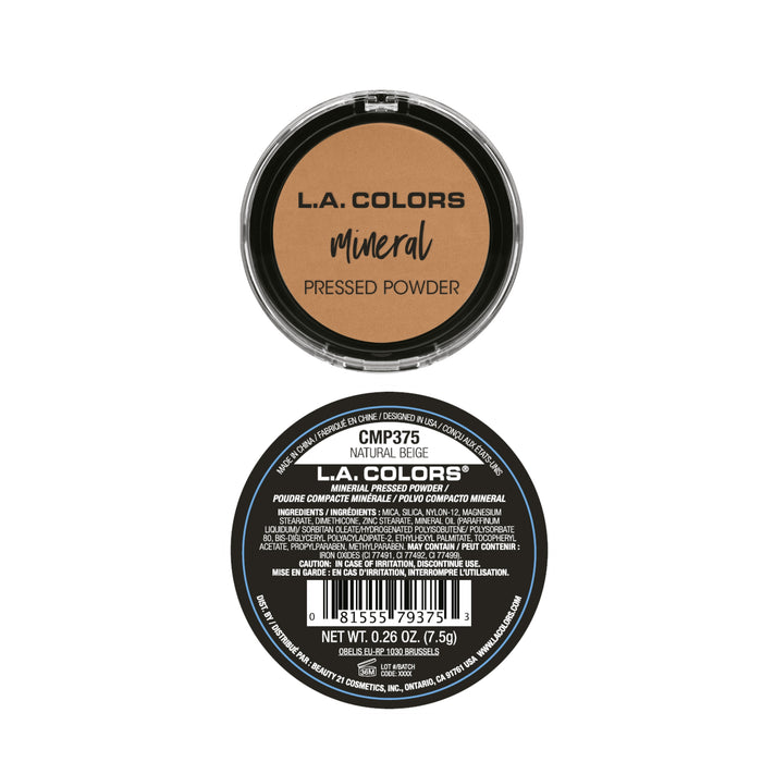 Pó Compacto Mineral - L.A. Colors : Natural Beige - 2