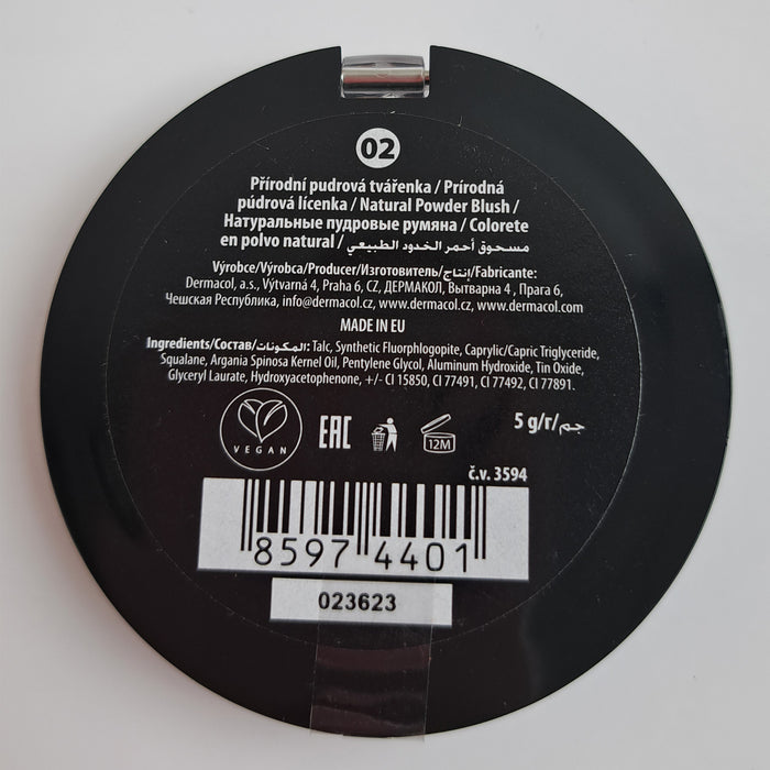 Blush em pó natural Dermacol - Dermacol : 02 - 2