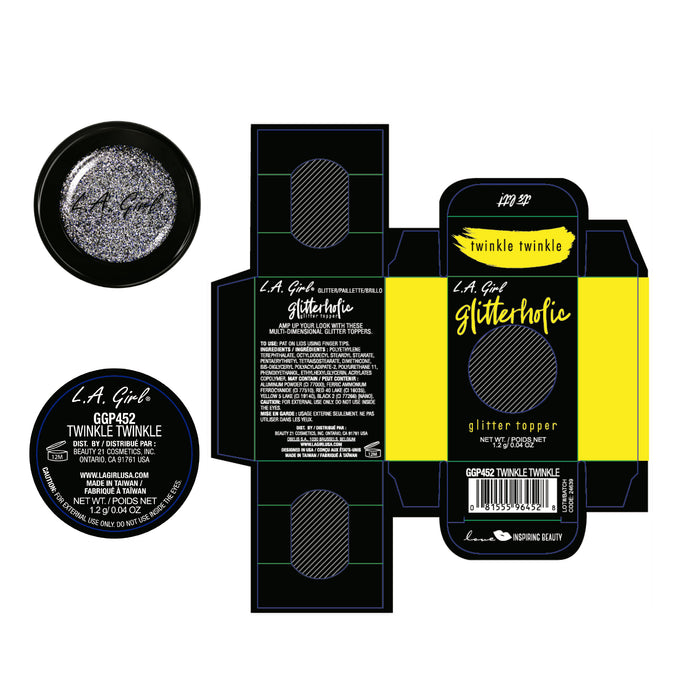 Sombra - Glitter Topper Glitterholic - L.A. Girl : Twinkle Twinkle - 3