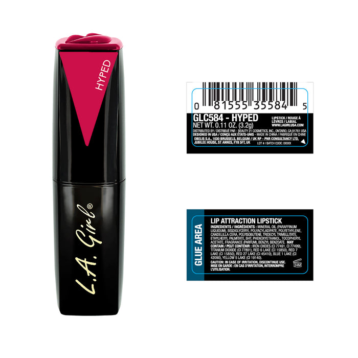 Barra de Labios - Lip Attraction - La Girl - L.A. Girl : Hyped - 2