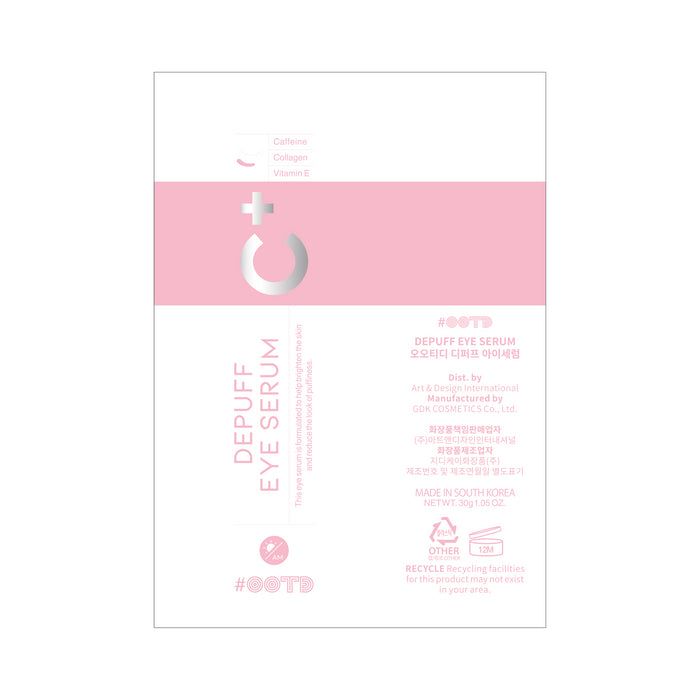 Soro anti-inchaço para os olhos Depuff - Ootd - 2