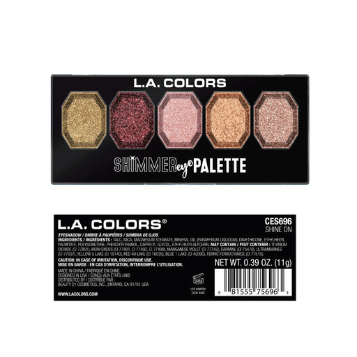A Cores - Paleta de Sombras Shimmer Eye - L.A. Colors : Shine On - 1