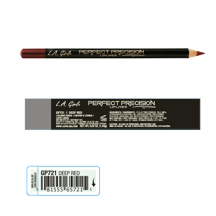 Batom - Precisão Perfeita - L.A. Girl : Deep Red - 2