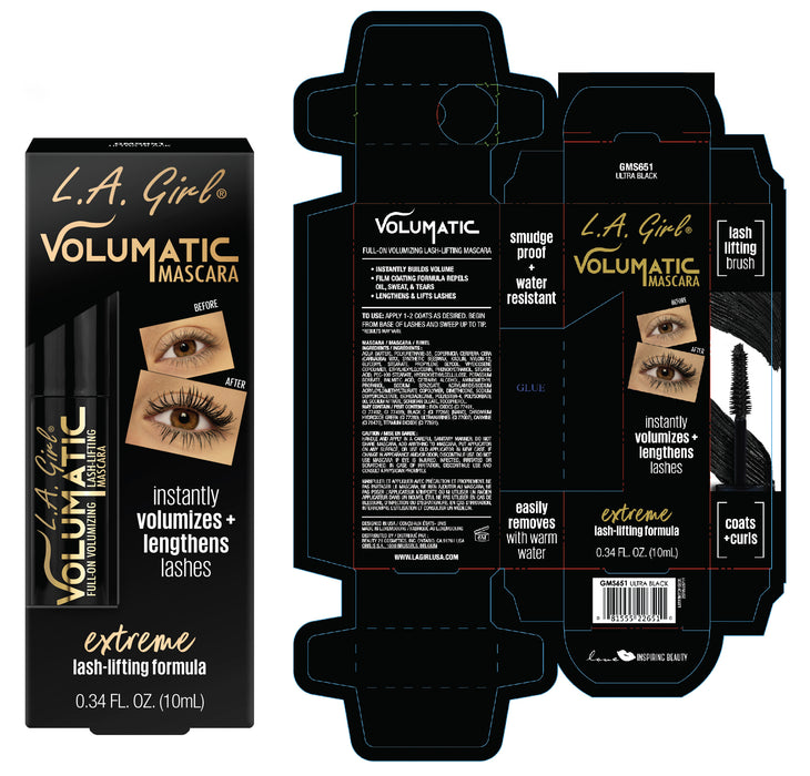 Rímel - Volumatic - L.A. Girl : Ultra Black - 2