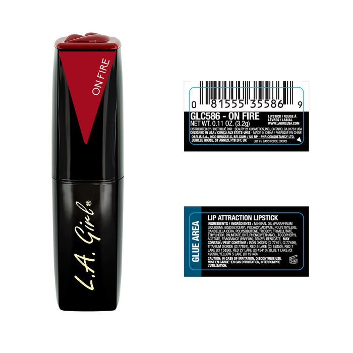 Barra de Labios - Lip Attraction - La Girl - L.A. Girl : On Fire - 2