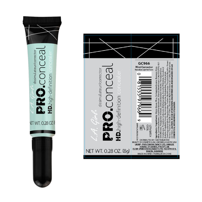 Corrector Líquido - Pro Conceal Hd Concealer - L.A. Girl : Mint - 2