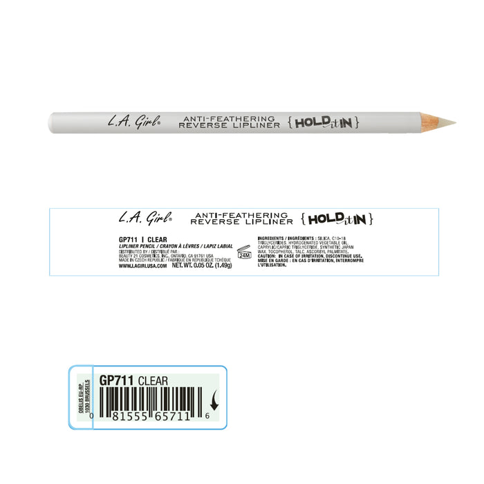 Batom Fixador - Hold It in Reverse "Transparent" - la Girl - L.A. Girl - 2