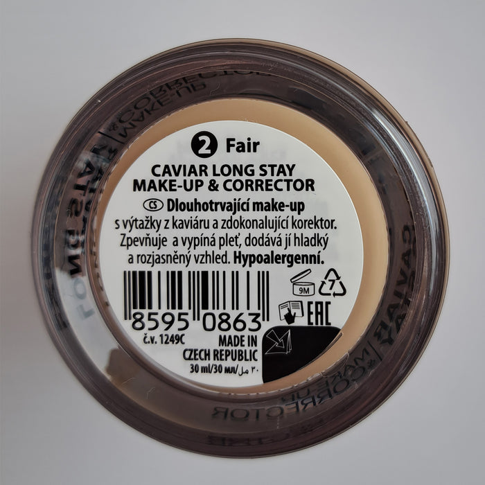 Maquiagem e corretivo - Caviar Long Stay - Dermacol : Base de maquillaje y corrector caviar - 02 - 2